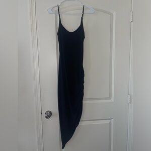 Fitted asymmetrical dress